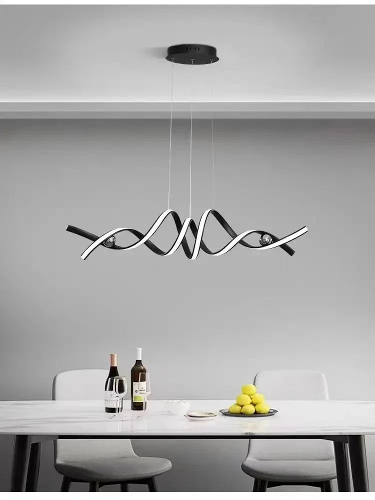 lustre moderne en verre pour éclairage intérieur