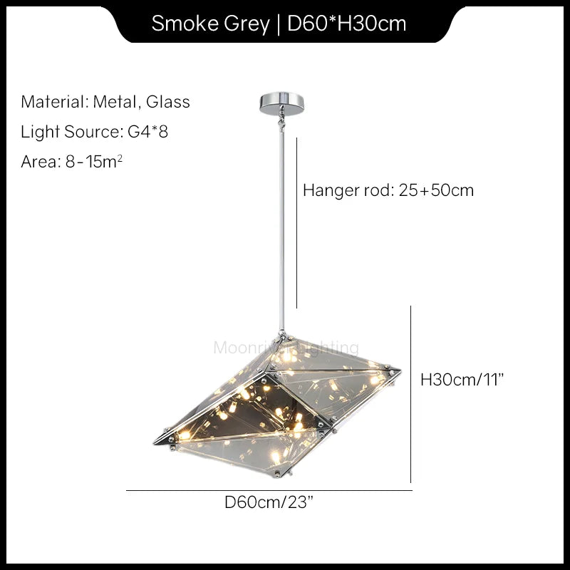 lustre en cristal moderne en forme de goutte d'eau décoratif pour intérieur