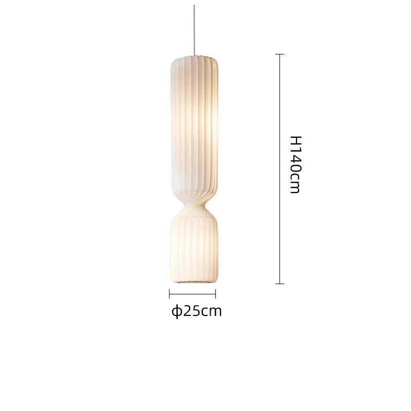 Lampadaire plissé nordique wabi sabi lampe en tissu blanc pour salon chambre Loft décor LED coin longue bande lumière sur pied