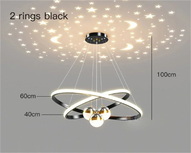 lustre led romantique projecteur de ciel étoilé avec télécommande