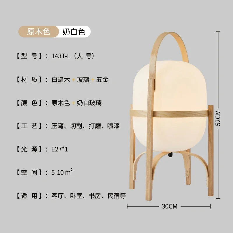 lampe de table en bois pour une décoration moderne et simple