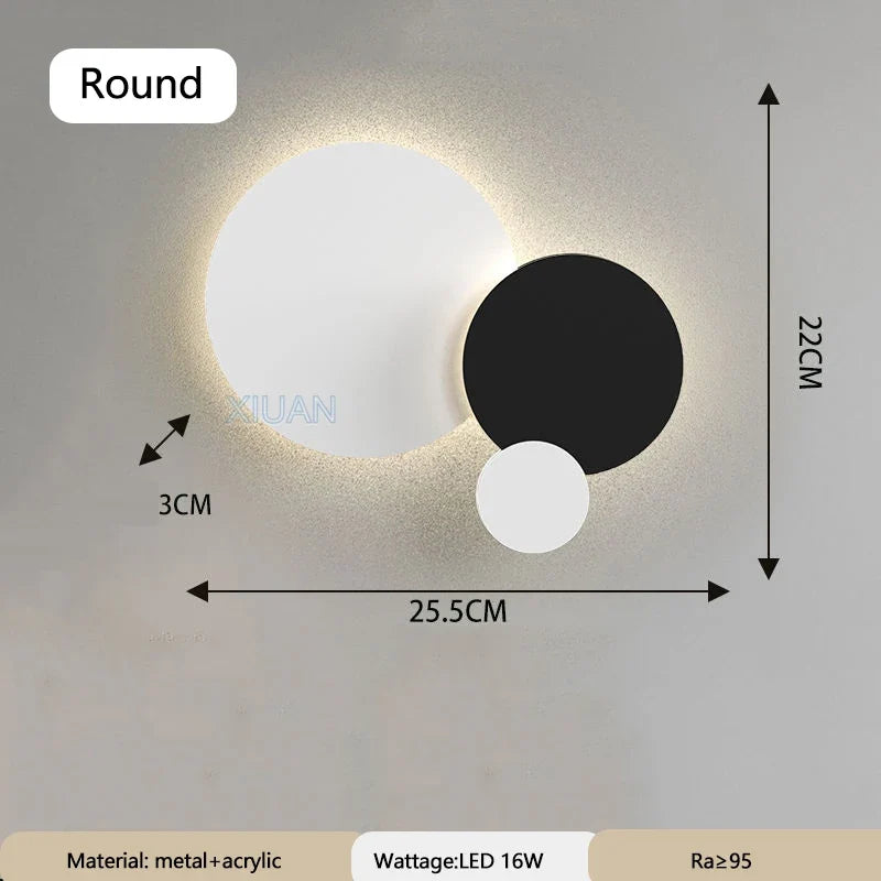 lampe de chevet moderne aux formes géométriques variées