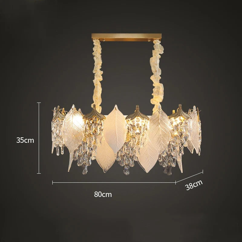 lustre en cristal design créatif pour éclairage moderne