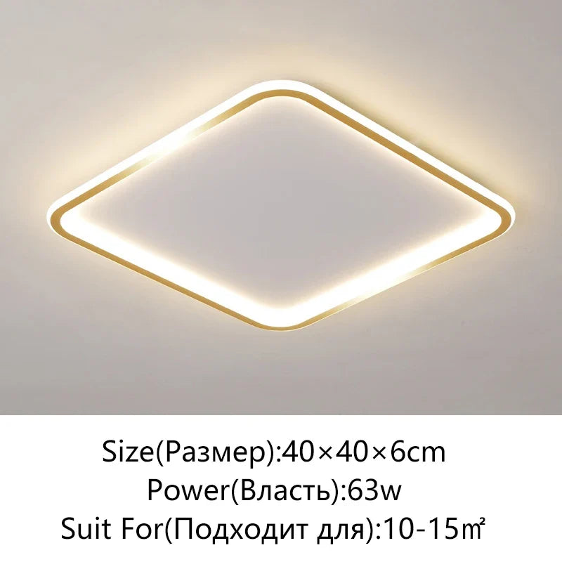 plafonnier led moderne simple variable ronde ou carrée
