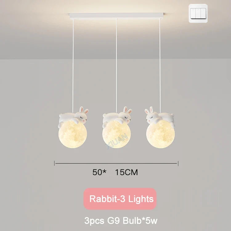 lustre moderne en forme d'animaux idéal pour enfants