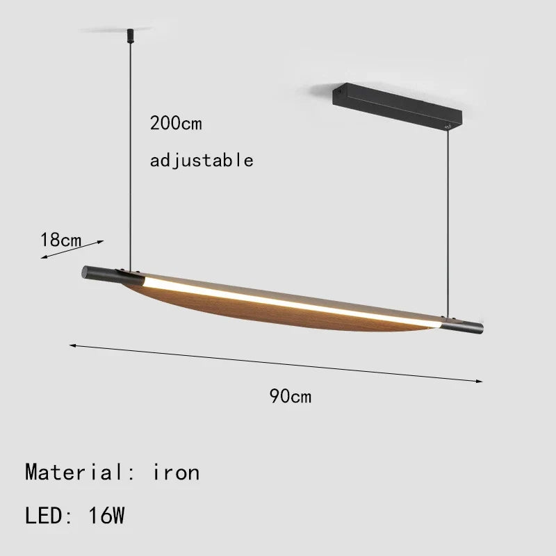 lustre minimaliste en métal avec 3 fils réglables pour bar