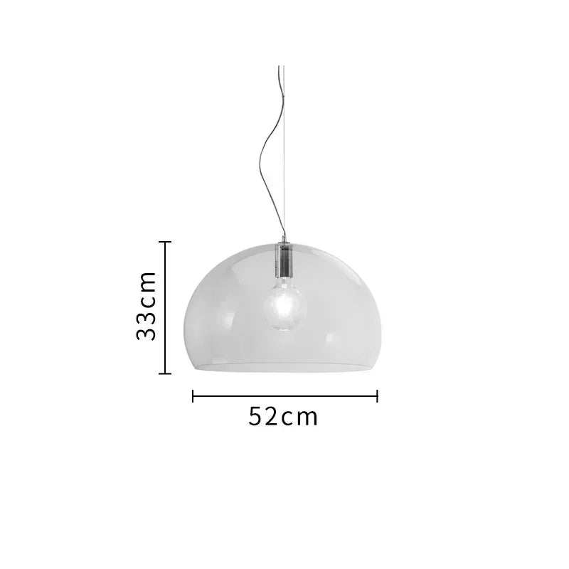 Italian Designer Dome Pendant Lamp Colorful Acrylic Chandelier Ceiling Suspenion Hanging Light with E27 Bulb