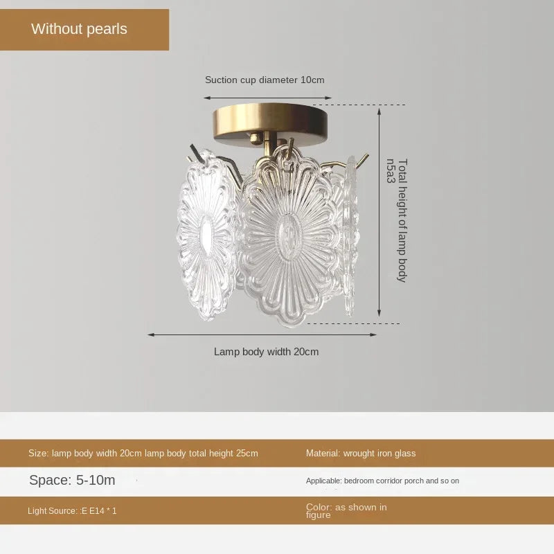 lustre léger en verre cristal pour éclairage moderne