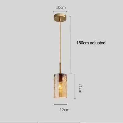 suspension en verre soufflé style nordique moderne