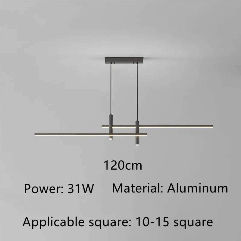 lustre led moderne pour île de cuisine et salon