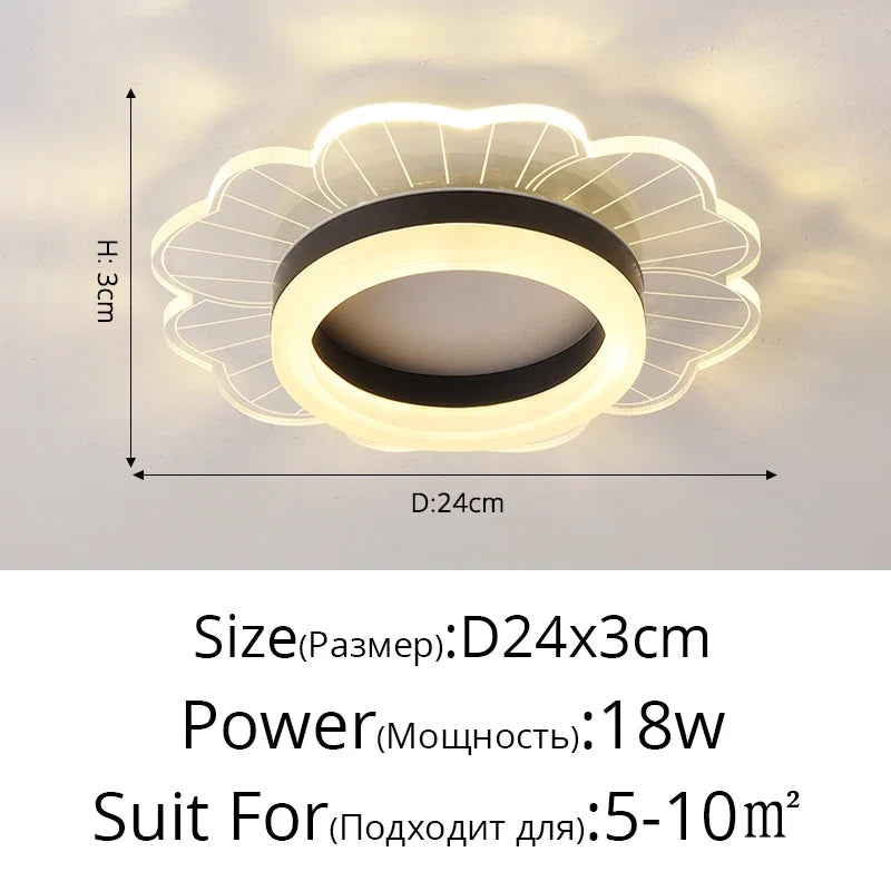 lampe d'entrée style nordique simple moderne créative