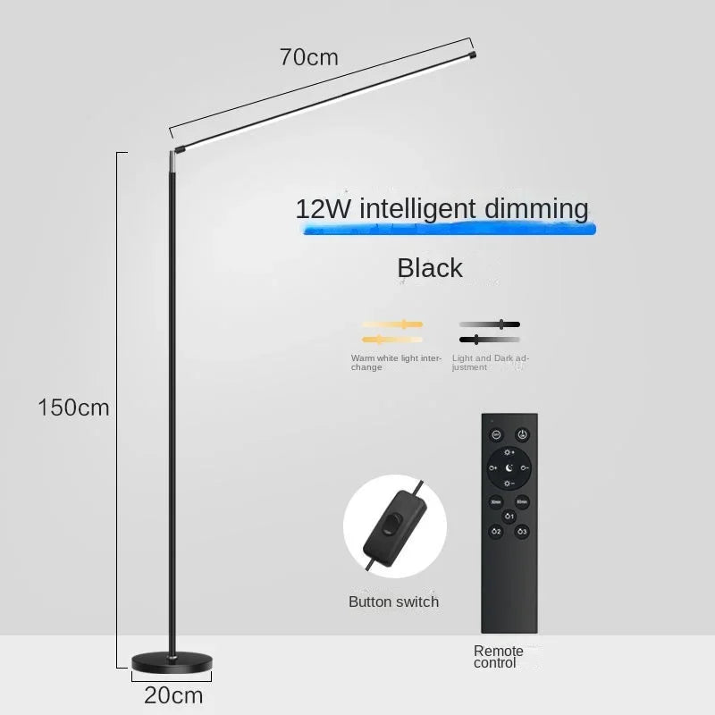 lampadaire led minimaliste super lumineux pour lecture