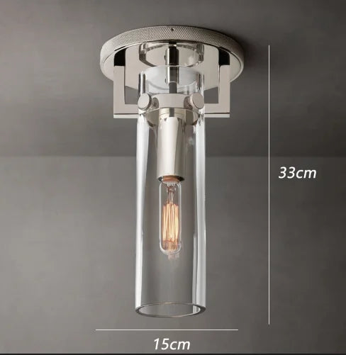 suspension industrielle en verre pour décoration intérieure