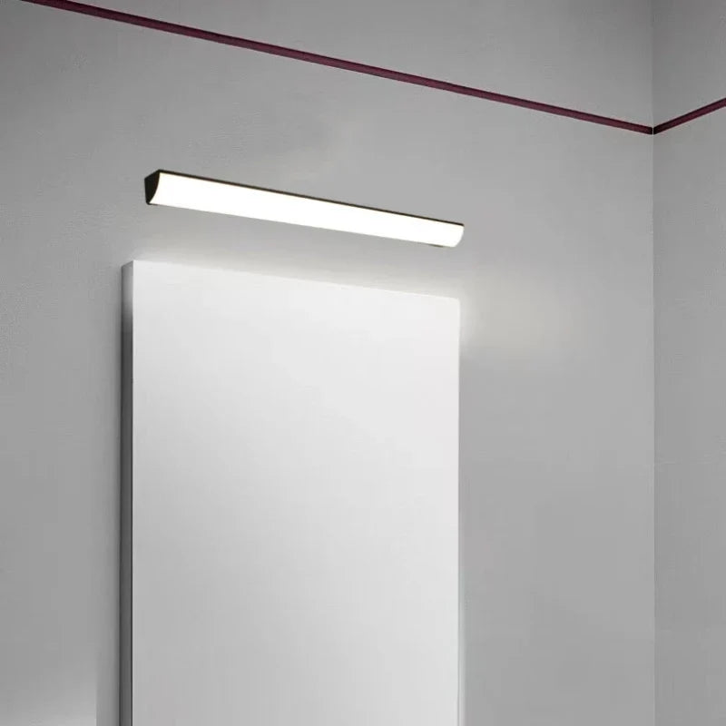 applique murale miroir en aluminium ligne simple