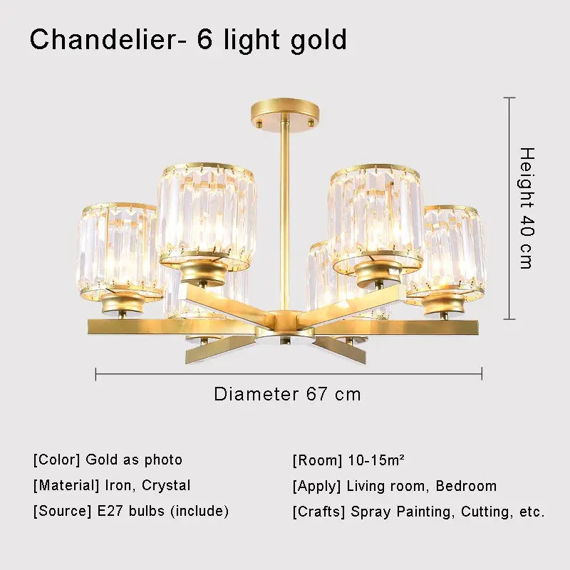 lustre en cristal moderne pour un éclairage intérieur élégant