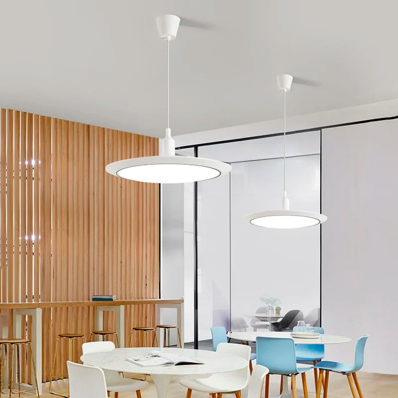 lustre led ultra-mince trois-preuve circulaire moderne minimaliste