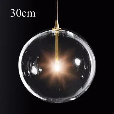 suspension en verre moderne pour décoration intérieure élégante