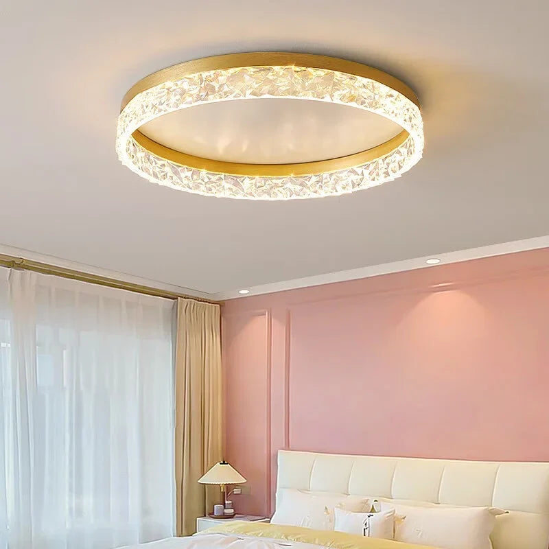 plafonnier nordique moderne à leds réglable et brillant
