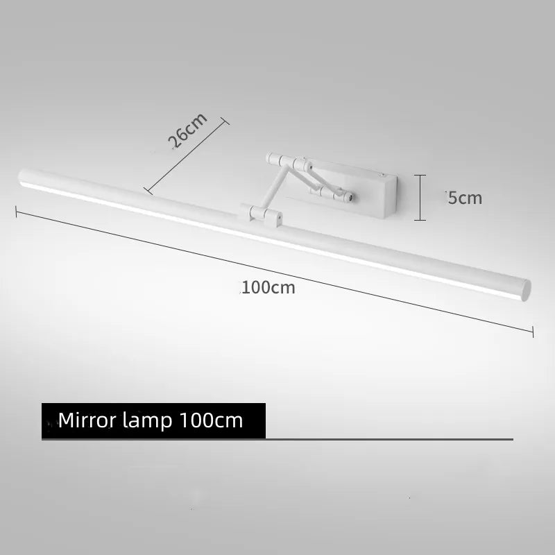 lampe led étanche pour miroir armoire pliable télescopique