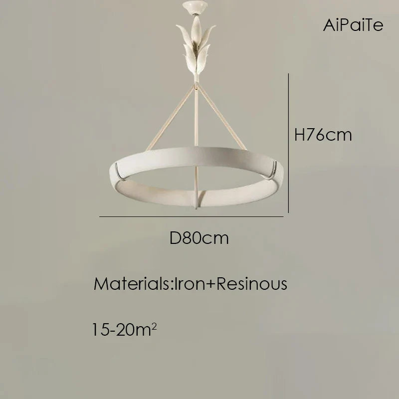 Aipaite Modern Faux Sculpture Round Chandelier is an indoor light fixture for living room, study and bedroom