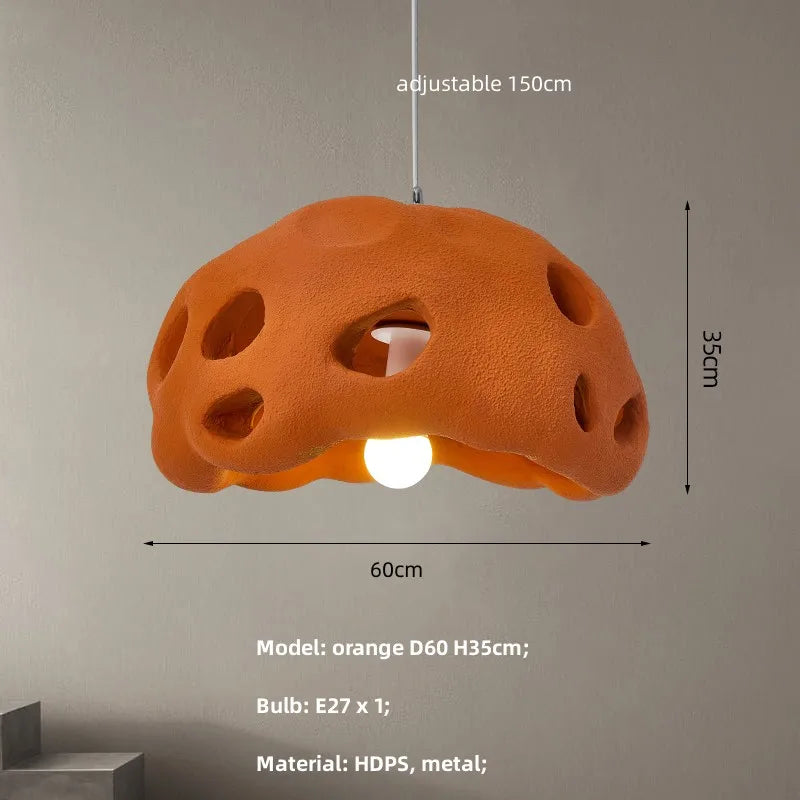 lustre design wabi sabi led suspension nordique irrégulière
