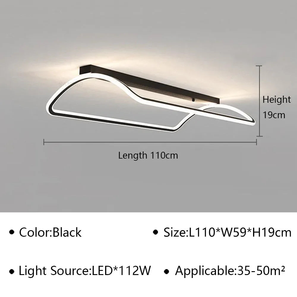lustre moderne à leds pour intérieur décoratif