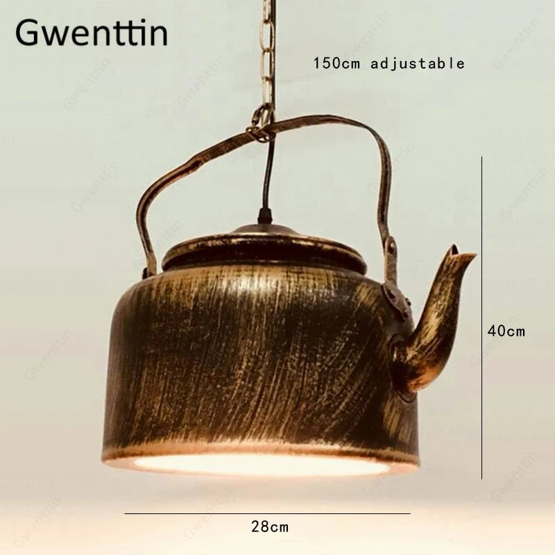 suspension en fer design moderne pour décoration industrielle