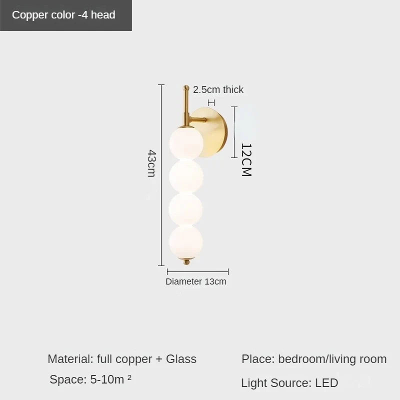 applique murale en cuivre design moderne pour décoration intérieure