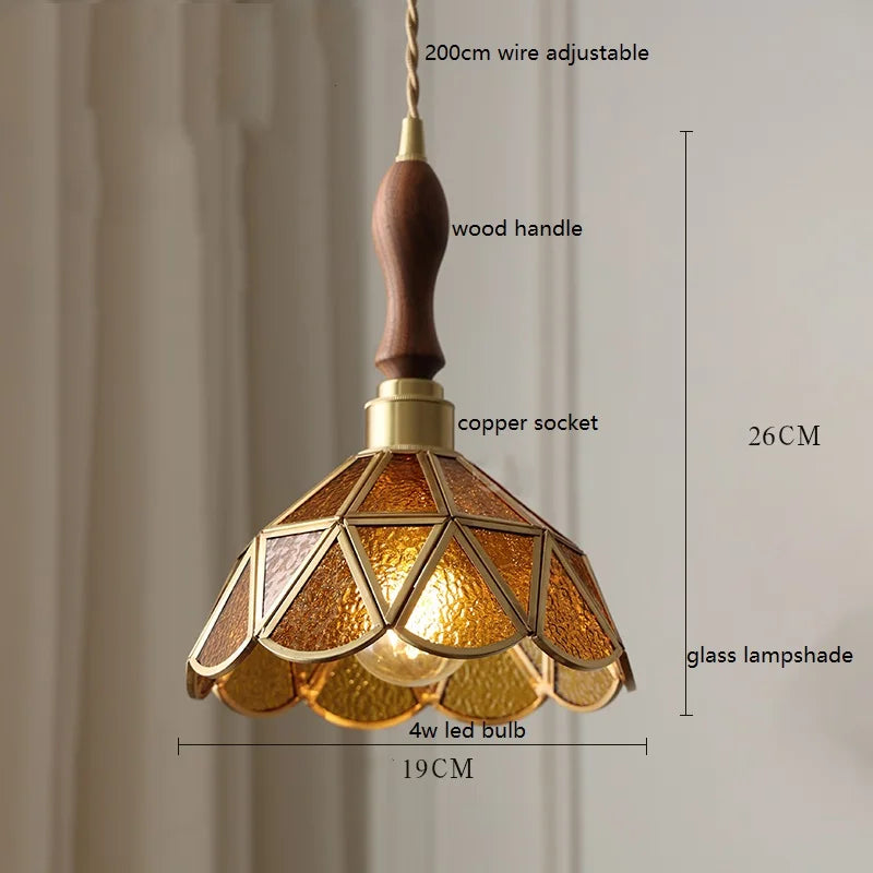 iwhd lampe à main led moderne en verre cuivre papillon