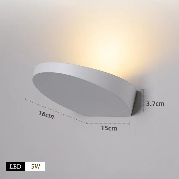 applique murale led moderne rotative pour décoration intérieure