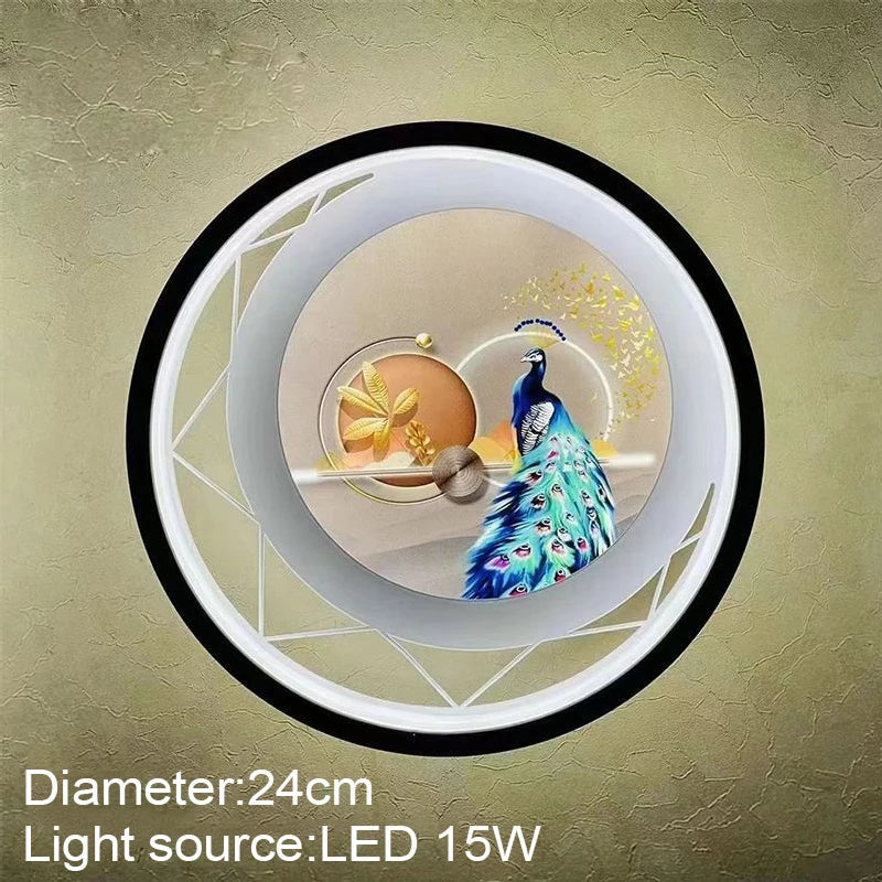 Applique murale LED moderne et ronde