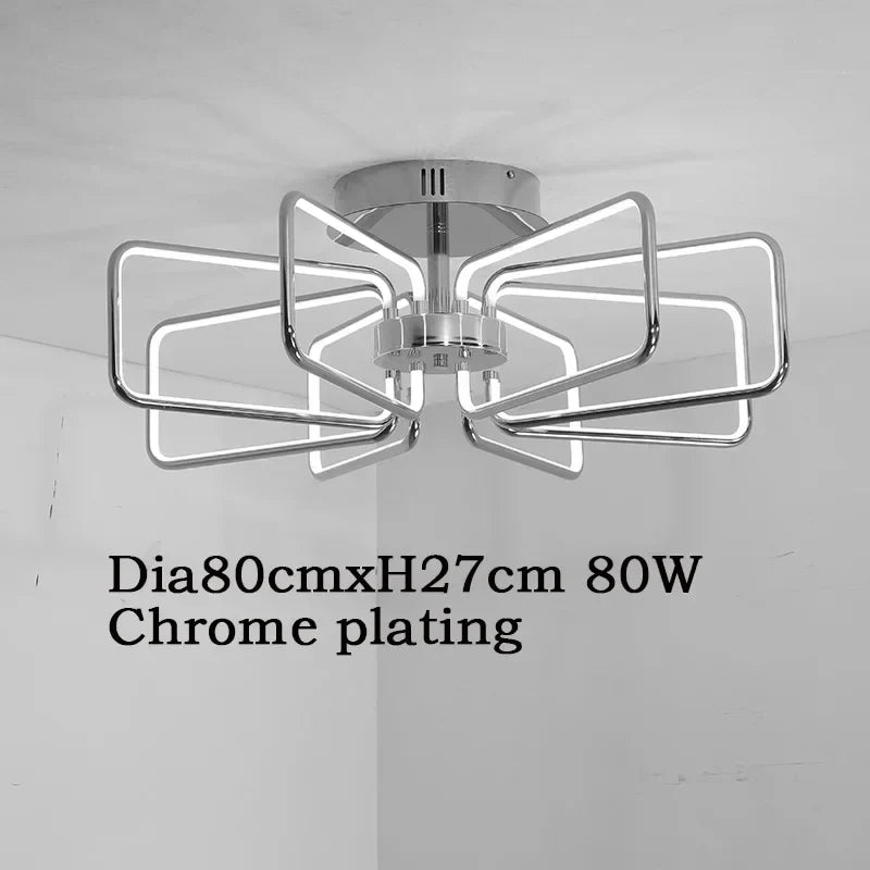 plafonnier moderne en aluminium pour un éclairage élégant et simple