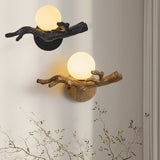 Applique murale LED Vintage en forme de branche d'arbre en résine