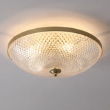plafonnier en cuivre et verre pour décoration loft moderne