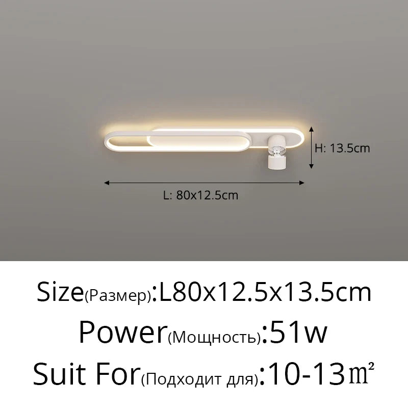 plafonnier led moderne luminaire décoratif d'intérieur pour loft