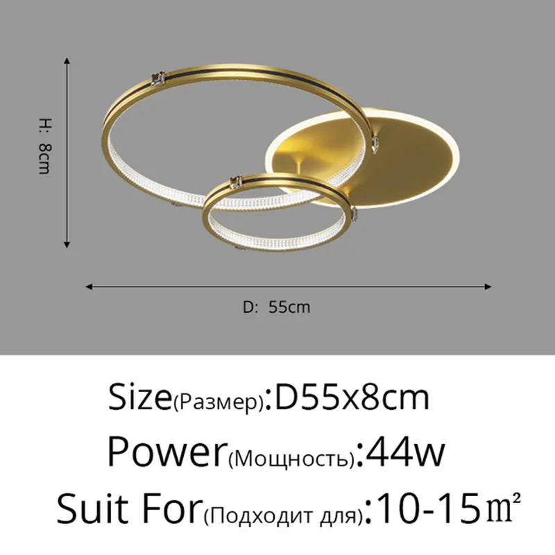 lustre moderne à gradation pour éclairage intérieur élégant