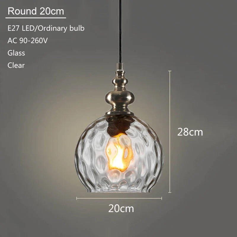 suspension en verre moderne pour décoration intérieure élégante