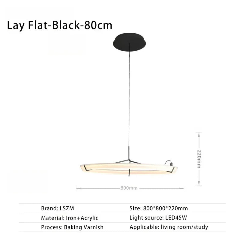 lustre nordique design suspension décorative en acrylique LED