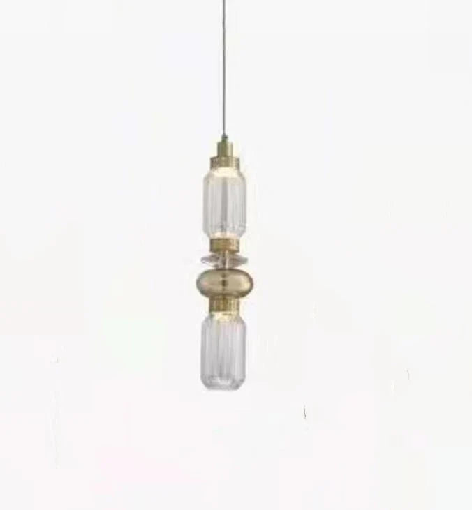 suspension design italienne en verre pour intérieur élégant