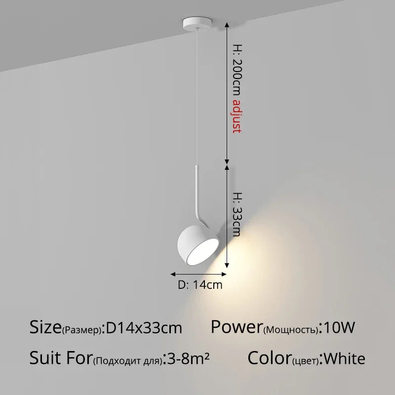 lustre moderne rotatif design nordique pour décoration intérieure