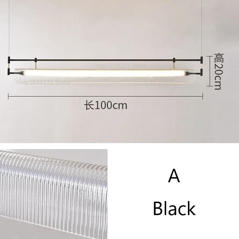 suspension minimalistes italiennes en acrylique led modernes