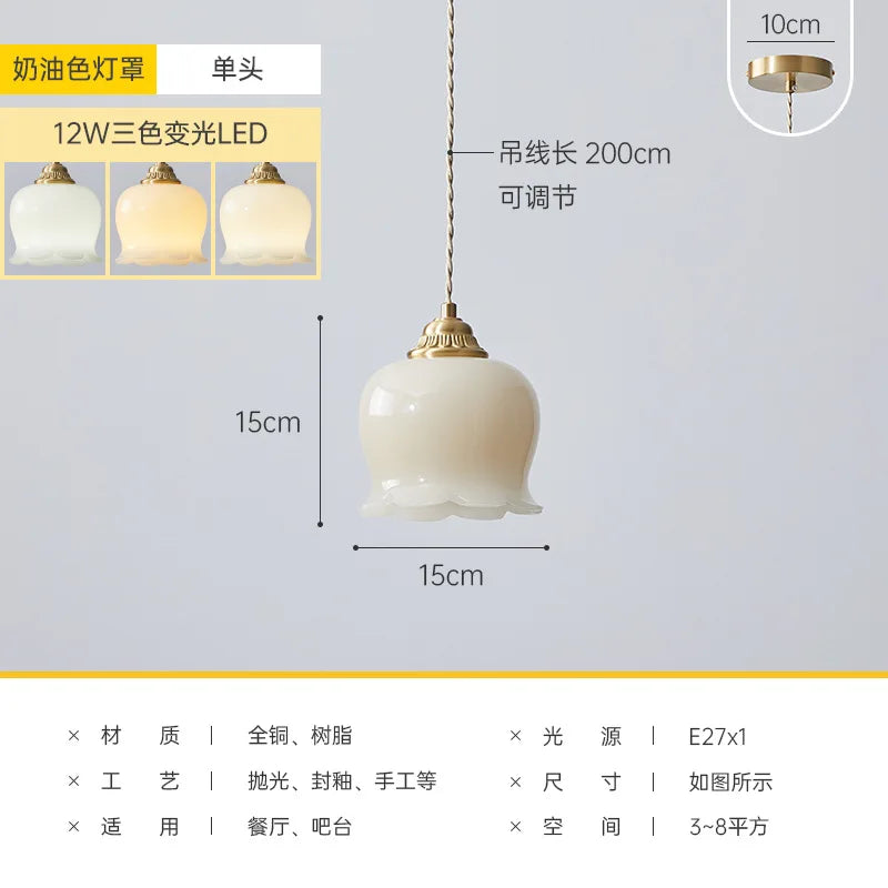 suspension orchidée carillon éolien style français décoratif