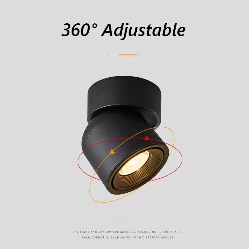 spot led brilm moderne intérieur aluminium downlight réglable 360°