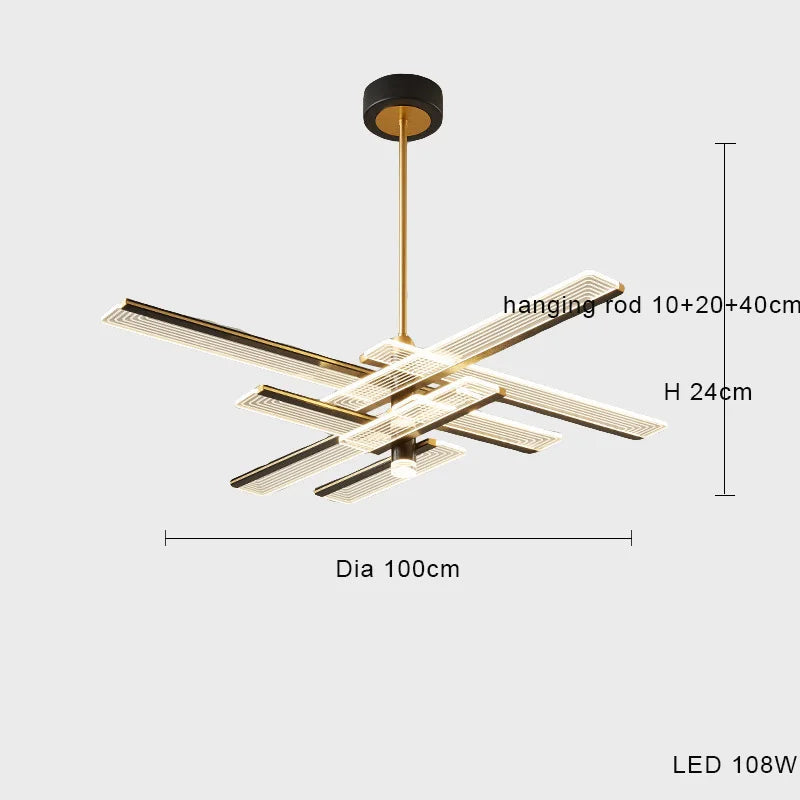 lustre et suspension led design créatif postmoderne minimaliste