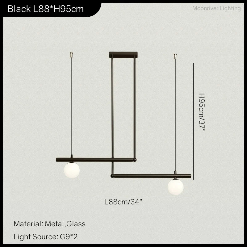 Lustre de salon minimaliste moderne