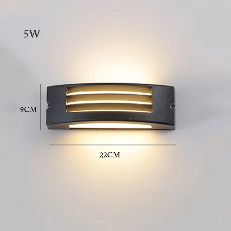 applique murale led moderne étanche pour intérieur et extérieur