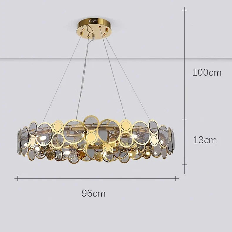 lustre moderne led de luxe pour éclairage intérieur