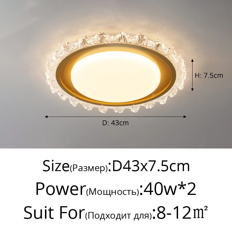 plafonnier moderne en cristal pour éclairage décoratif élégant