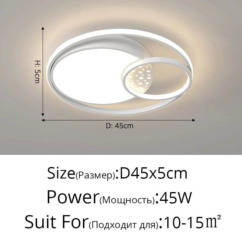 plafonnier led moderne minimalist éclairage intérieur décoratif pour maison