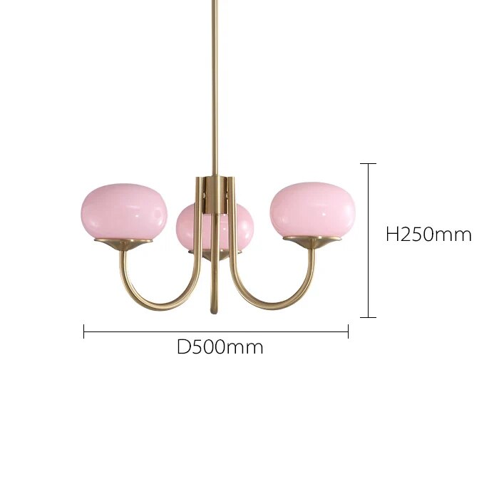 Lustre design doré nordique Simple